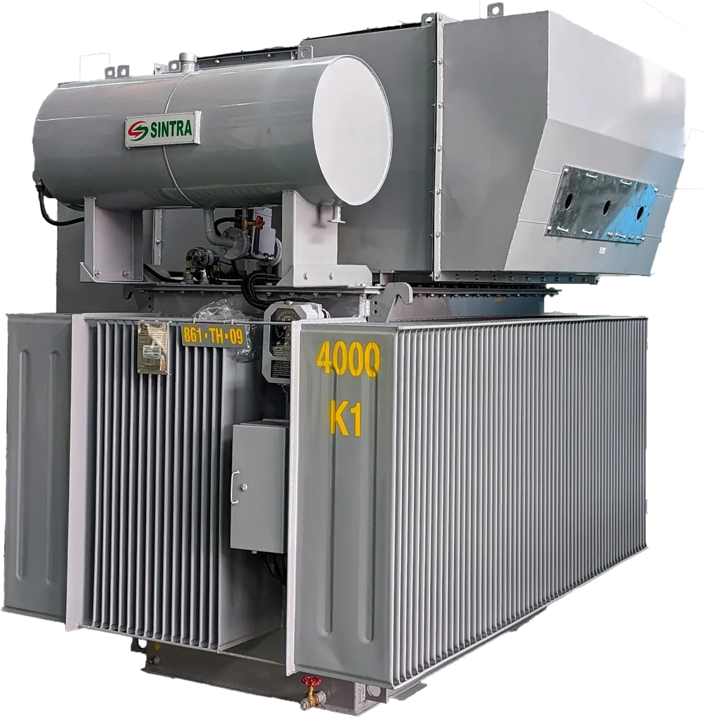 4,000 kVA 3-phase, with cable boxes