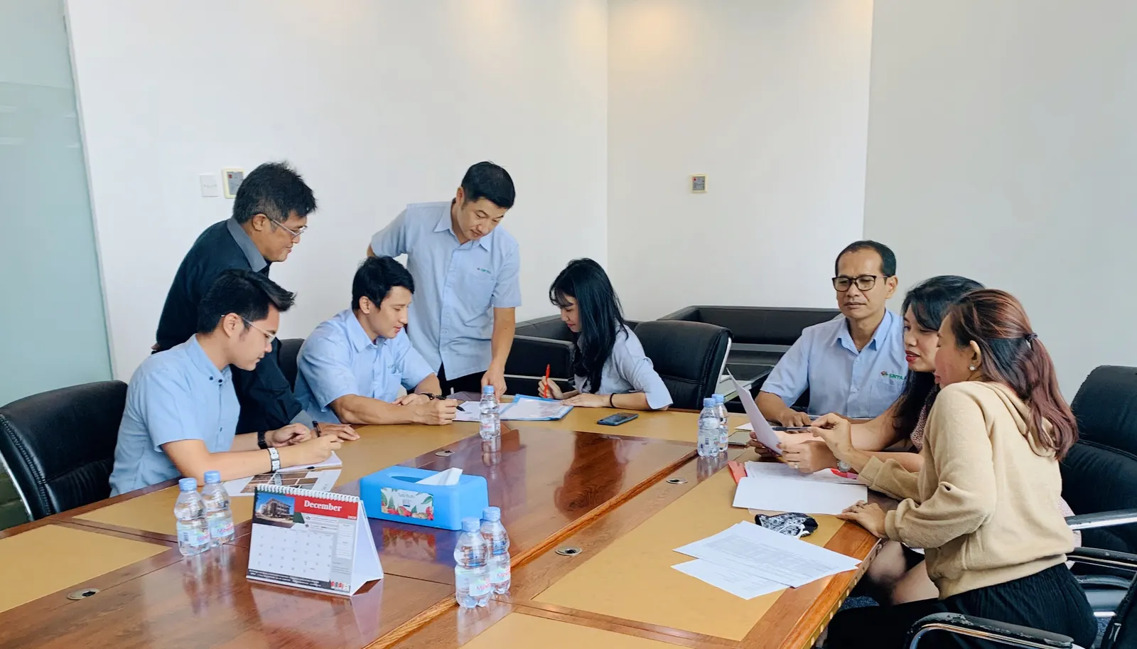 SINTRA's team in a project review