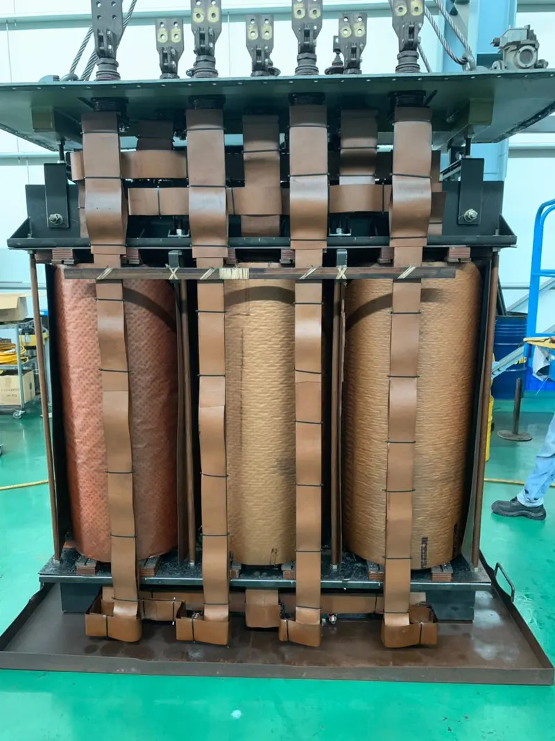 Windings exposed for repair
