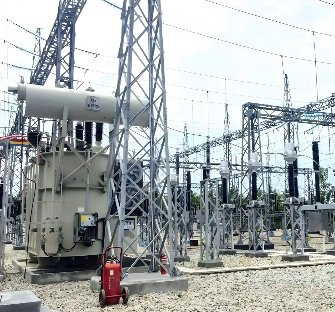 A SINTRA 60 MVA power transformer at a PLN substation
